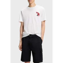 Hugo Pamuklu Relaxed Fit Baskılı Bisiklet Yaka T Shirt Erkek T Shirt 50564024 102