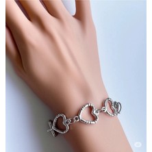 Famemus Accessory Kalpli Gümüş Renk Kadın Bileklik