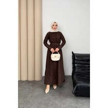 Mihran Butik Quenn Model Coupra Model Kumaş Kemer Detaylı Elbise