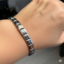 Famemus Accessory Çelik Silver Nomination Bileklik