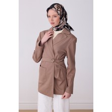 Belli Siyah Çiçek Desen %100 Twill Ipek Eşarp 4330-01