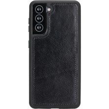 Gp Iguana Samsung Galaxy S21 Plus Uyumlu Deri Cüzdanlı Kılıf Rst1 Siyah