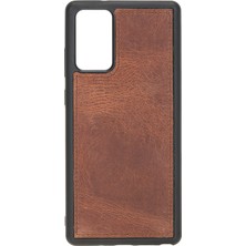 Gp Iguana Samsung Galaxy Note 20 Uyumlu Deri Cüzdanlı Kılıf G2 Kahve