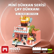 Model Brixx Balody Mini Dükkan Serisi Çay Dükkanı Yapı Bloğu Seti 650 Parça
