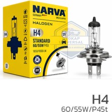 Narva H4 Halojen Ampul 12V 60W/55W P45T (1 Adet)
