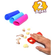 Zuzu Made 2 Adet Silikon Renkli Sarımsak Soyucu