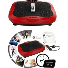 Sge Teknoloji Kırmızı Renk Yüksek Titreşimli Programlı Kumandalı Egzersiz ve Kondisyon Aleti Şekillendirme Sıkılaşma Tüm Vücut Egzersiz Aleti