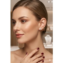 Tılsım Accesories Çelik Küpe 3lü Gold