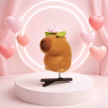 BBS Sevimli Capybara Karakterli Yaylı Kıskaç Toka - Saç Tokası Aksesuarı 1 Adet