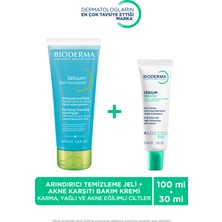Bioderma Sebium Karma Yağlı Cilt Bakım Kremi 30 ml & Temizkeme Jeli 100 ml