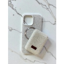 Mus10 IPHONE 16 Pro Max Cüzdanlı Magsafe Özellikli Parlak Taş Tasarımlı Kılıf