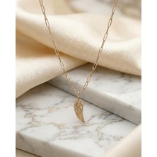 Lesperas 14 Ayar Altın 2.08 Gram Melek Kanadı Kolye