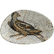 Bonna Mezopotamya Kuş Vago 15*8,5 cm Oval Kayık Tabak 2li