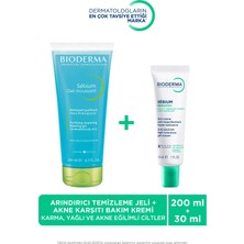 Bioderma Sebium Kerato Bakım Kremi 30 ml ve Yüz Temizleme Jeli 200 ml
