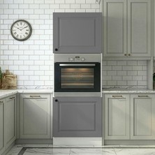 Kenz Life Kenzlife Membran Ankastre Fırın Dolabı Bige Gribyz Çerçeve 180*60*56 Mebran Kapak Suntalam Gövde