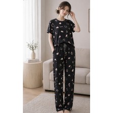 Hepyek Kadın Desenli Kısa Kollu Pijama Takımı
