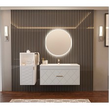 Çelebi ESPE80 cm Membran Kapak Banyo Dolabı