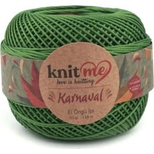 Leylak Knit Me Karnaval Kanaviçe Etamin Nakış Örgü Ipi Yeşil / 1 Adet