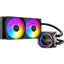Antec Skeleton 240 Argb 240MM Aıo Sıvı Işlemci Soğutucu 2X120MM Pwm Argb Fan Intel Amd Uyumlu Siyah