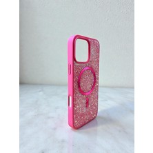 Mus10 IPHONE 15 Pro Max Cüzdanlı Magsafe Özellikli Parlak Taş Tasarımlı Kılıf