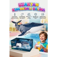 Farbu Oyuncak Uzaktan Kumandalı 6 Fonksiyonlu Su Püskürten 360 Derece Dönebilen Su Geçirmez Oyuncak Balina