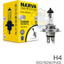 Narva H4 Halojen Ampul 24V 100W/90W P43T (1 Adet)