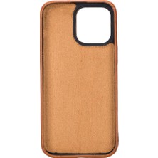 Gp Iguana Apple iPhone 14 Pro Max Uyumlu Deri Arka Kapak Rock RST2E