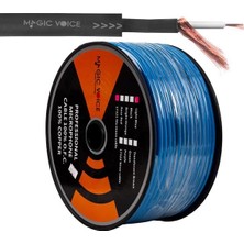 Magicvoice Mi̇krofon Kablosu Mono 1. Kali̇te 100 Metre Açık Mavi