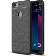 Cepustik Telefon Aksesuarları Htc Desire 12 Plus Kılıf Niss Deri Desenli Silikon Kılıf