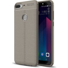 Cepustik Telefon Aksesuarları Htc Desire 12 Plus Kılıf Niss Deri Desenli Silikon Kılıf