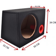 Cadde Tuning Boş 30 cm Bass Subwoofer Yazısız Kutusu Kabini