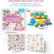 Unicorn Boyama Kitabı - Oyun Hamurlu - 3 Yaş