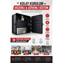 Botech Dvr Kabin Kilitli Güvenlik Kutusu – Abs Plastik Dvr Kayıt Cihazı Kabini 42X32X11 cm Kamera Sistemi