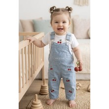 Baby Buu Laura Baby Kız Bebek Çocuk Kiraz Desenli Tulum
