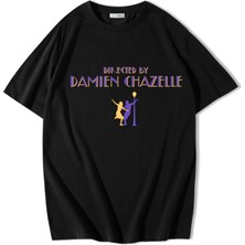 Brz Collection Unisex Oversize Damien Chazelle T-Shirt Siyah