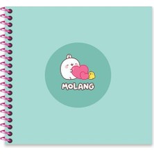 Keskin Color Molang 16*15 50 Yp. Çiz. Spiralli Sert Kapak Defter - Yeşil