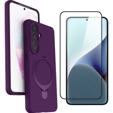 Vendas Samsung Galaxy S26 Kılıf Regal M-Safe Standlı Kapak + Cam Ekran Koruyucu