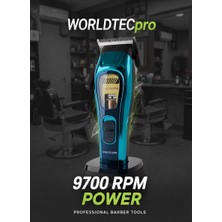Worldtec WT-1994 Blue Profesyonel Saç Kesme Makinası 9700 Rpm