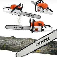 Optivex Benzinli Testere Hızar Motoru Ağaç Odun Kesme Testeresi