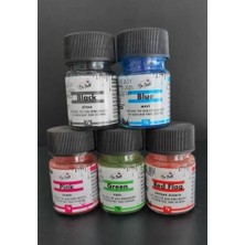 Dr. Gusto Yağ Bazlı Toz Gıda Boya 5 Li Set Siyah / Mavi / Kırmızı / Pembe / Yeşil 7gr