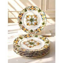 Rossev Porselen Servis Tabak 6'lı 27 cm Amalfi