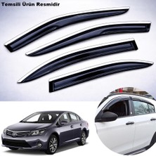 Caraks Toyota Avensis Mügen Cam Rüzgarlığı ( Abs Krom Nikelajlı ) Cam Rüzgarlığı 2009-2015 Arası 4 Lü Set