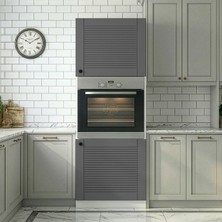 Kenz Life Kenzlife Membran Ankastre Fırın Dolabı Bige Gribyz Panjur 180*60*56 Mebran Kapak Suntalam Gövde