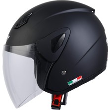 Sway Sw 733 Matt Siyah Yarım Kask