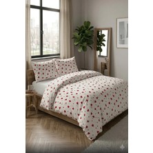 MUK's Beauty Tools Çift Kişilik Nevresim Takımı 4 Parça 200X220 Nevresim 160X200 Çarşaf 2 Yastık Kılıf 50X70 %100 Pamuk