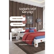 Renazzo Mobilya Letto Mdf Modern Karyola - 1. Sınıf 18 mm Mdf Tasarım Masif Görünümlü Sağlam Karyola