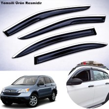 Caraks Honda Crv Mügen Cam Rüzgarlığı Abs Krom Nikelajlı Cam Rüzgarlığı 2007-2012 Arası 4 Lü Set