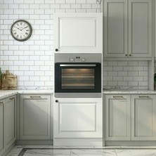 Kenz Life Kenzlife Membran Ankastre Fırın Dolabı Bige Byzbyz Çerçeve 180*60*56 Mebran Kapak Mdf Gövde