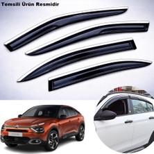 Caraks Citroen C4 Mügen Cam Rüzgarlığı ( Abs Krom Nikelajlı ) Cam Rüzgarlığı 2020 Sonrası 4 Lü Set
