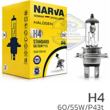 Narva H4 Halojen Ampul 12V 60W/55W P43T (1 Adet)